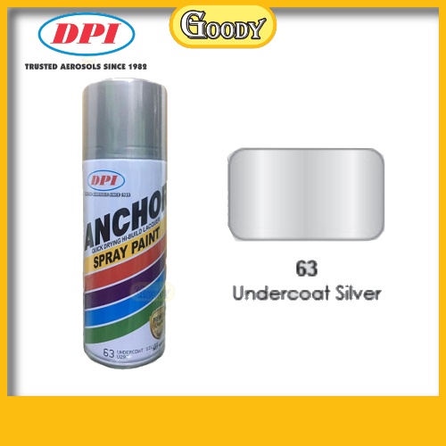 63UNDERCOAT SILVER Anchor Aerosol spray paint 400ml / undercoat