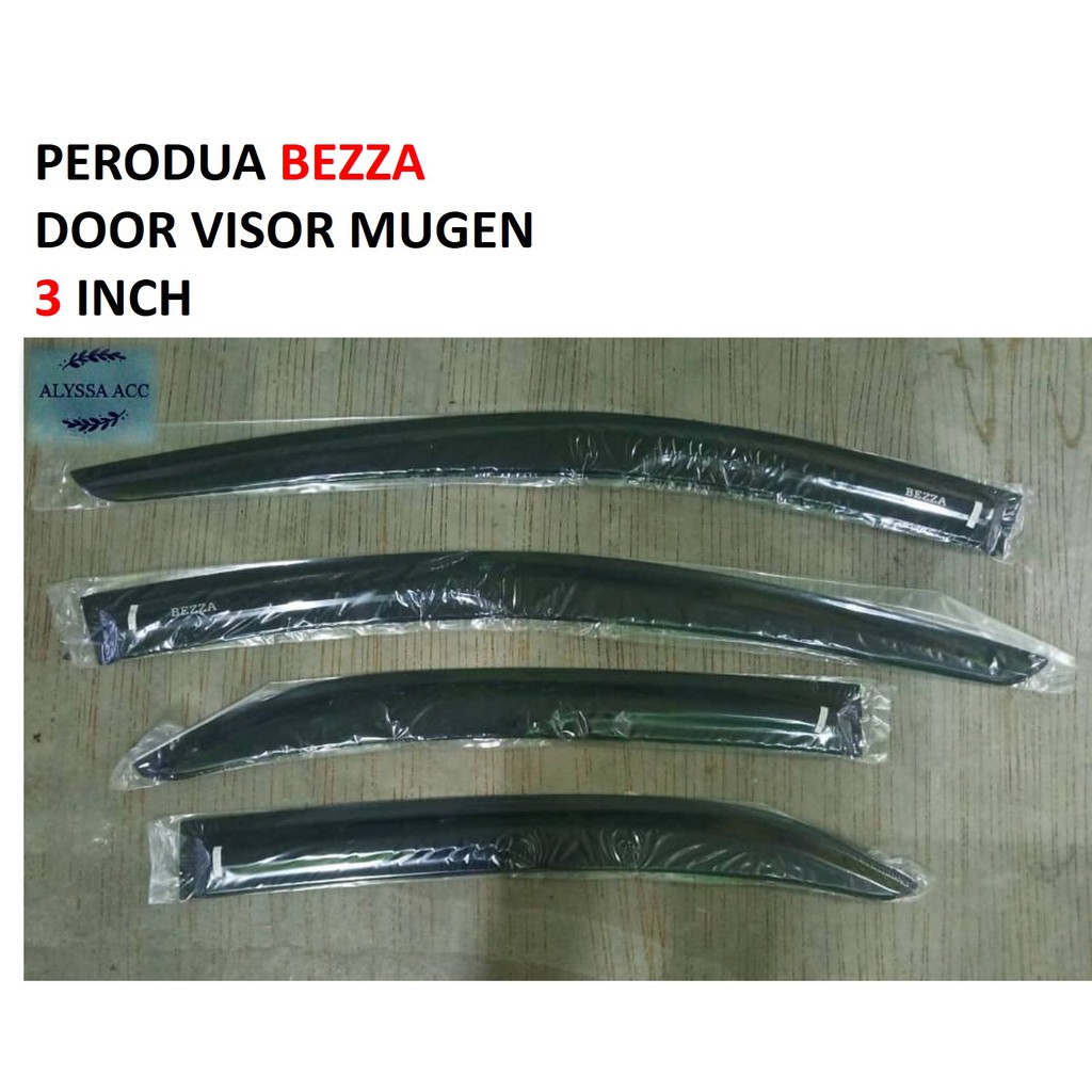 PERODUA BEZZA DOOR VISOR MUGEN 3 INCH | Shopee Malaysia