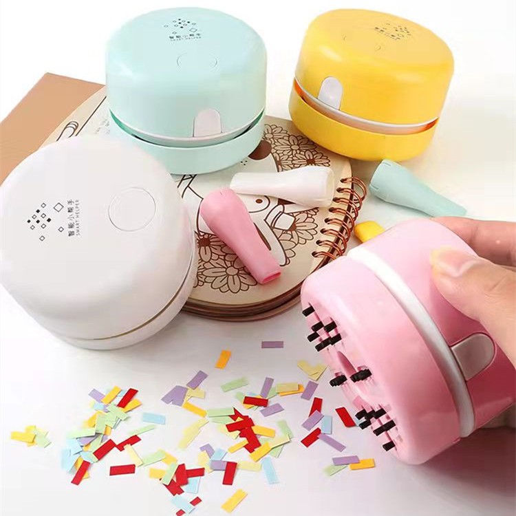 Portable Mini Wireless Dust Sweeper Office Desktop Clean Machine Table ...