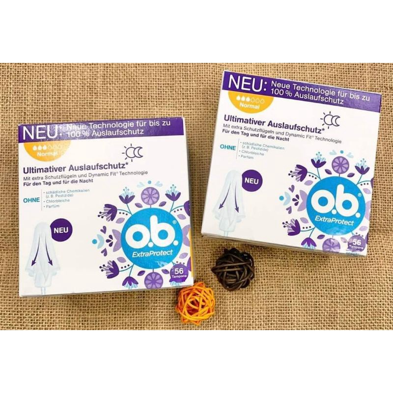 Tampon Ob Normal Extra Protect 3 Drops sanitary napkin box of 56 pieces