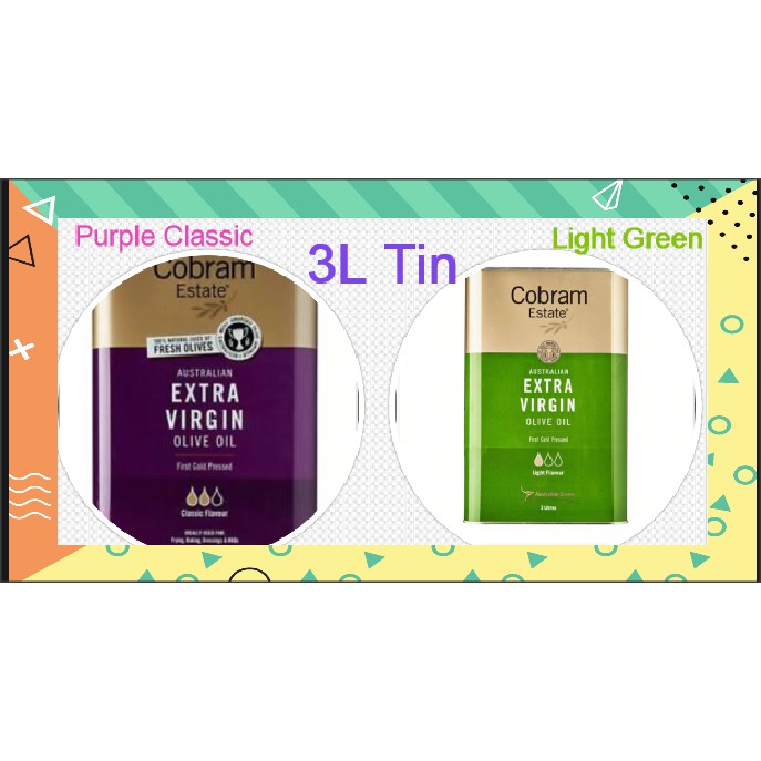 (Expiry 06/2024) Cobram Estate Extra Virgin Olive Oil Classic/Light 3L