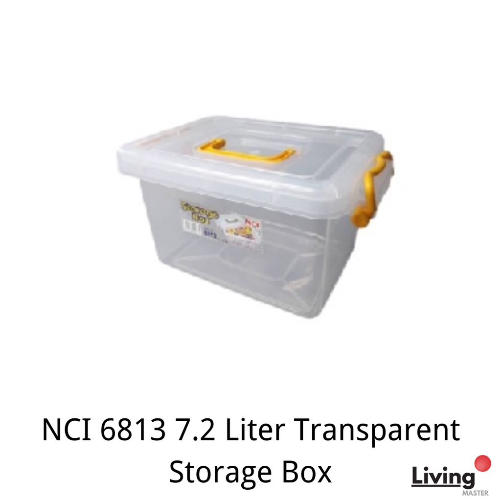 7.2 Liter Transparent Storage Box Plastic Storage Box Household Kitchen ...