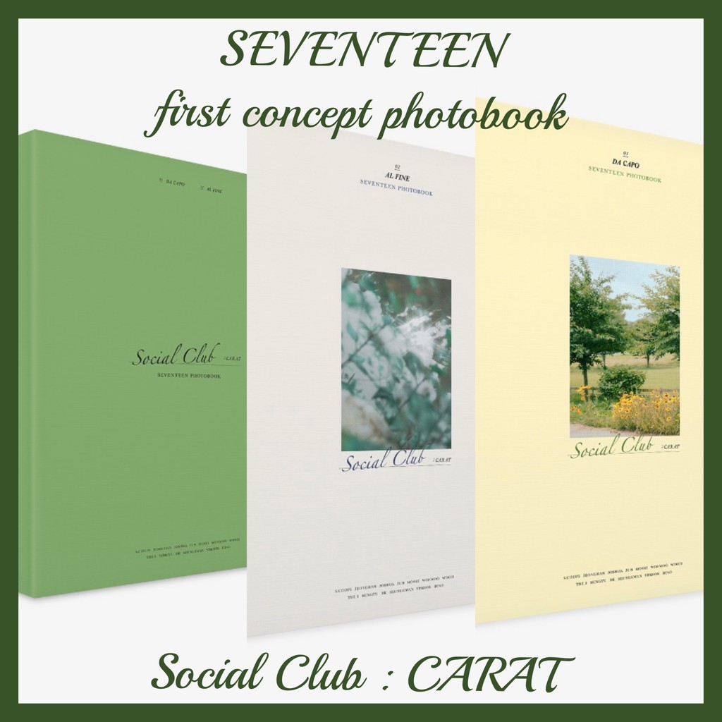 SEVENTEEN - SEVENTEEN PHOTO BOOK 'SOCIAL CLUB : CARAT' [ DA