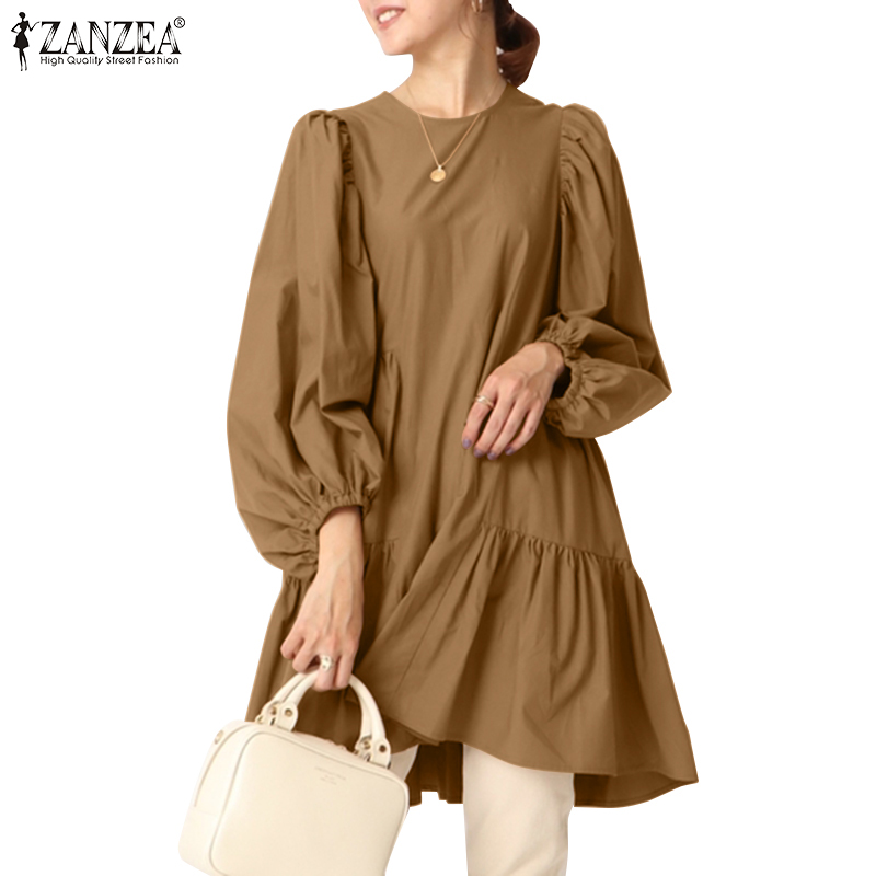 Zanzea Casual Puff Sleeve Blouse