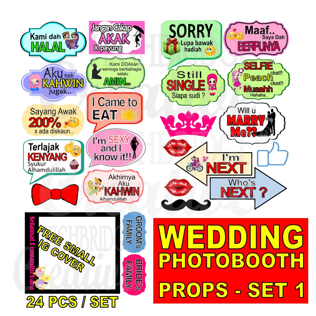 Wedding props hot sale malaysia