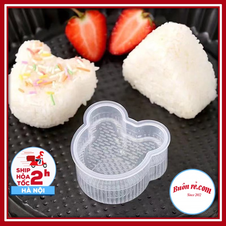 Set of 7 safe and healthy transparent plastic rice ball press molds ...