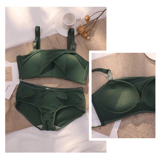 Ready Stock】Bra push up 38d latex bra 32-40ABCD Thai Latex Skin-friendly No  steel Ring bra 性感美背内衣女小胸聚拢薄款舒适无钢圈上托侧收防下垂文胸