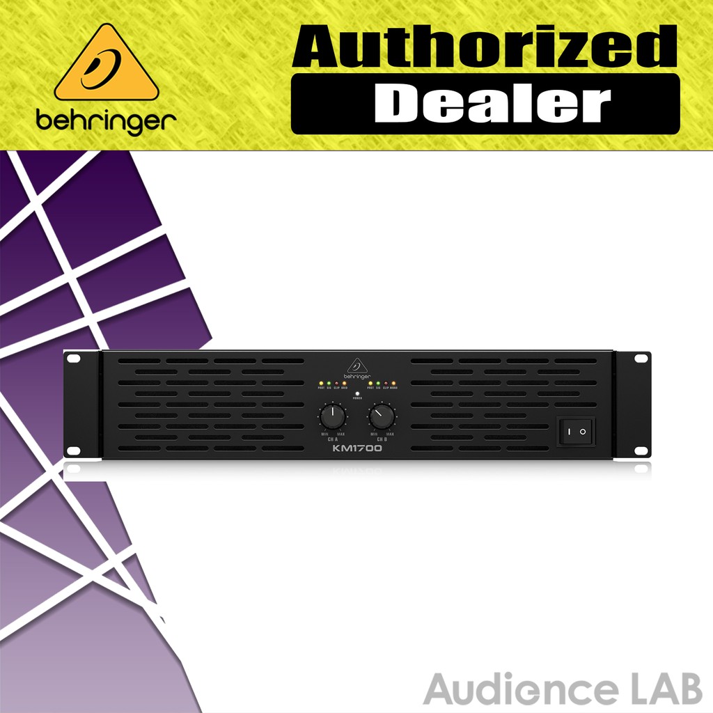Behringer KM1700 Professional 1700Watt Stereo Power Amplifier with ATR