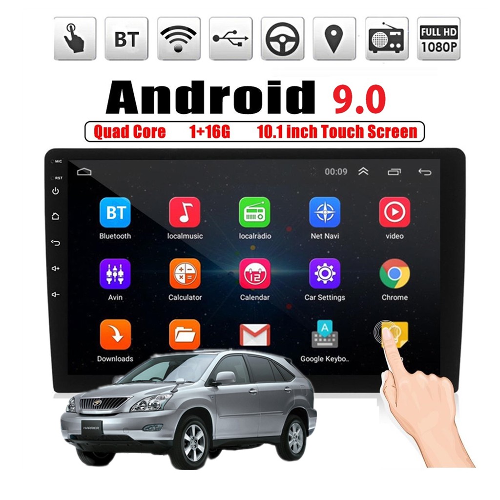 Toyota Harrier RX330 04-14 Android player 10.1' 2.5D IPS FHD screen 1 ...