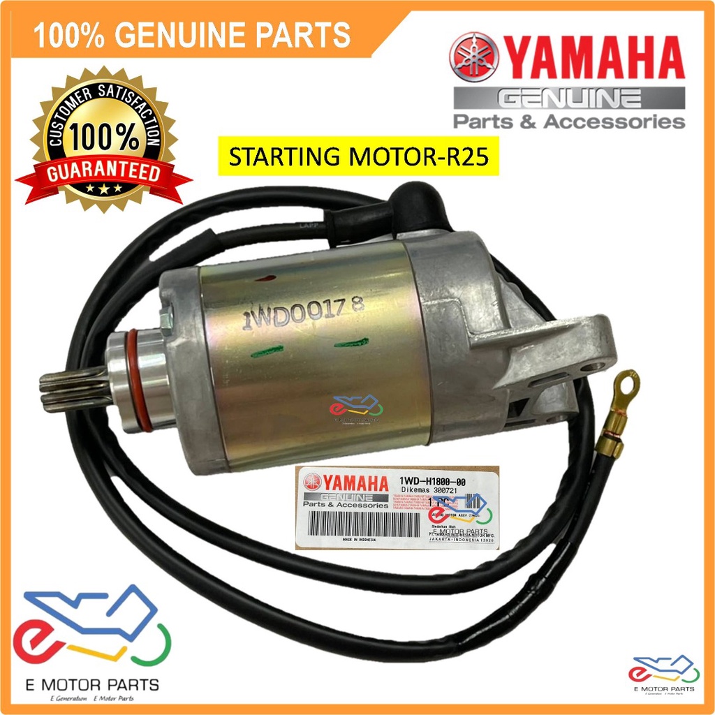 R25 STARTING MOTOR R25 STARTER MOTOR [100% ORIGINAL YAMAHA] - 1WD-H1800 ...