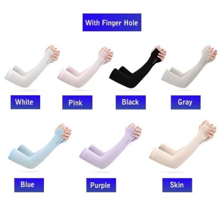 #373 UV Protection Hand Sock With Finger Hole Hand Sleeve Arm Sleeve ...