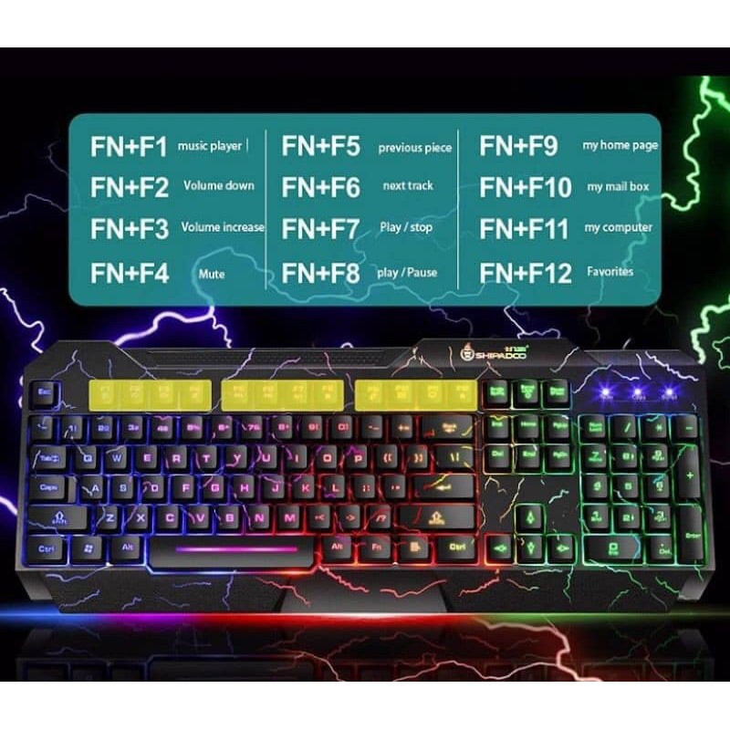 🔥HIGH PRIORITY RGB COMBO SET🔥Lightning Gaming Keyboard Mouse and ...