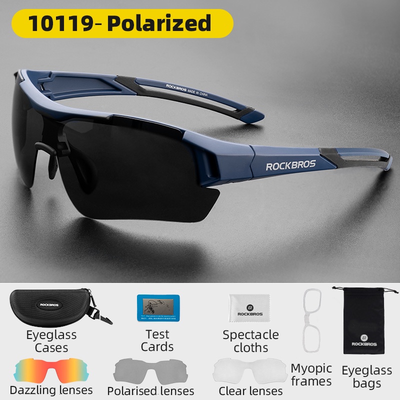 Rockbros Cycling Sunglasses Men Women Bicycle Polarized Photochromic Outdoor Sports Accessories