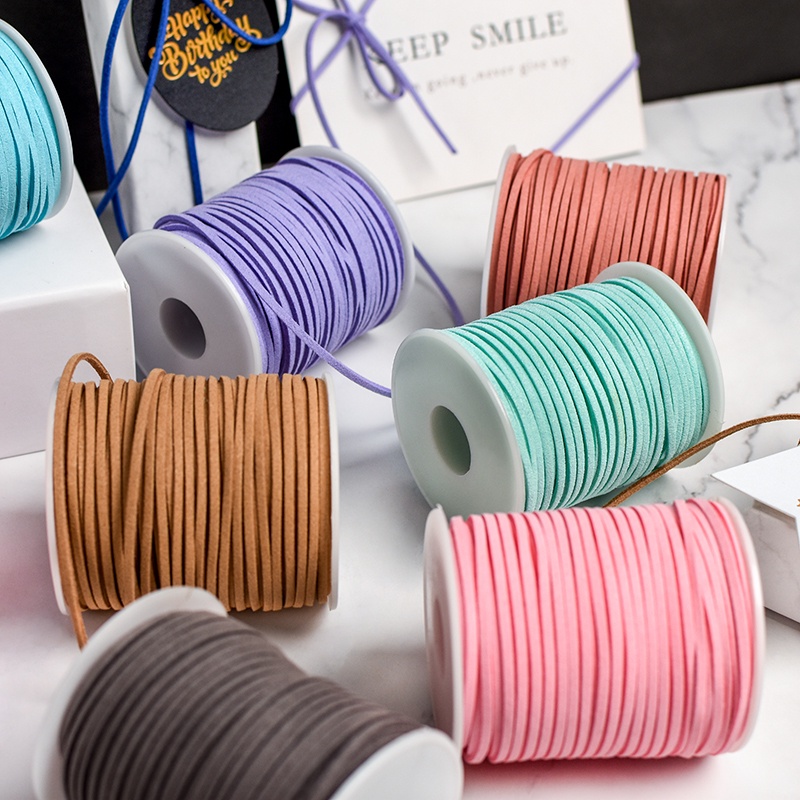 MEME 3m Korea Faux Leather Rope for Handcraft Gift DIY Ribbon Thread ...