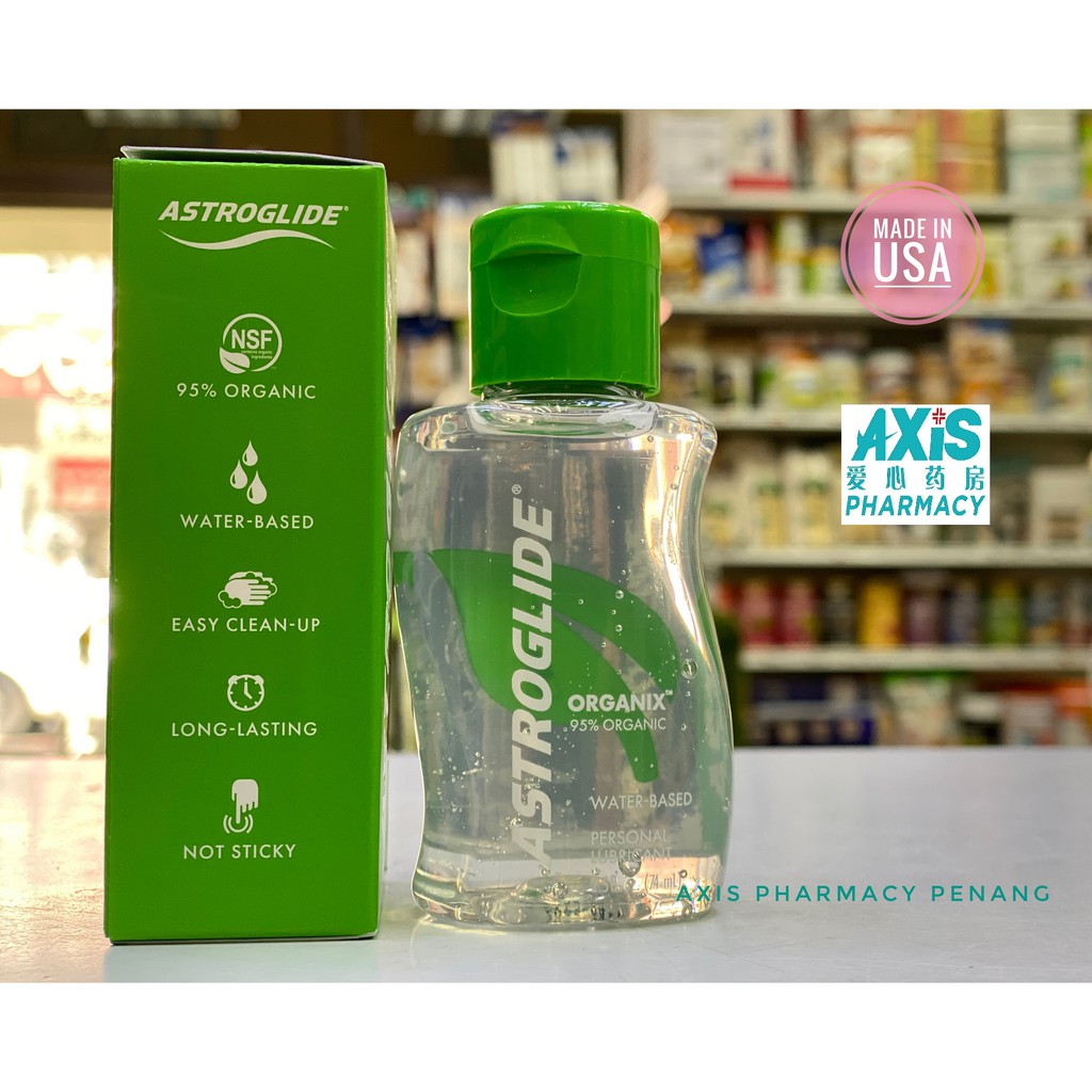 ASTROGLIDE ORGANIX 95% ORGANIC PERSONAL LUBRICANT 74ML EXP : 05/2027 ...