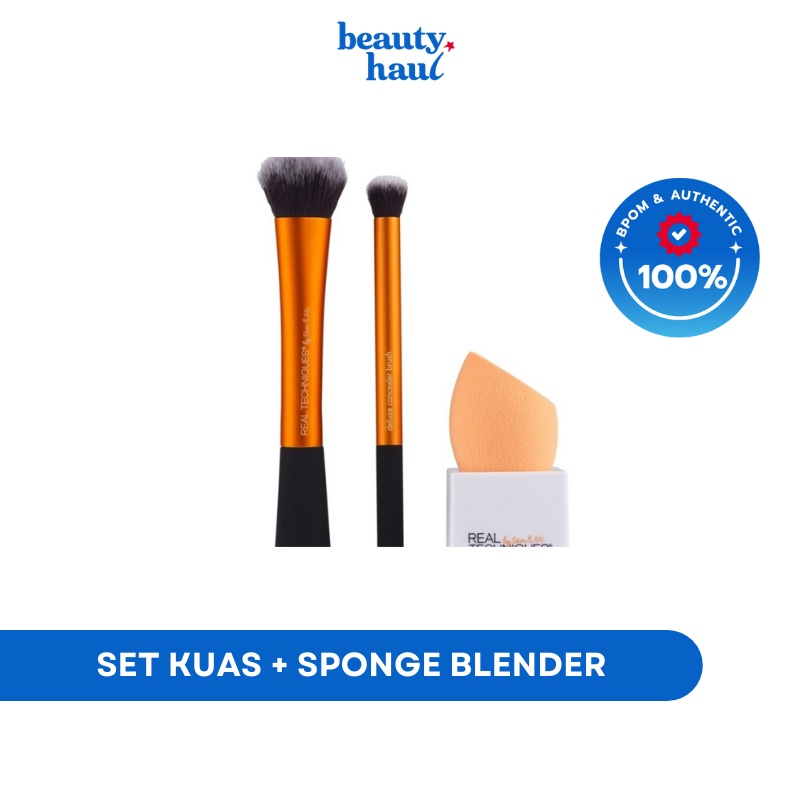 REAL TECHNIQUES 1574 Ultimate Base Set (+Cup Holder) | Shopee Malaysia