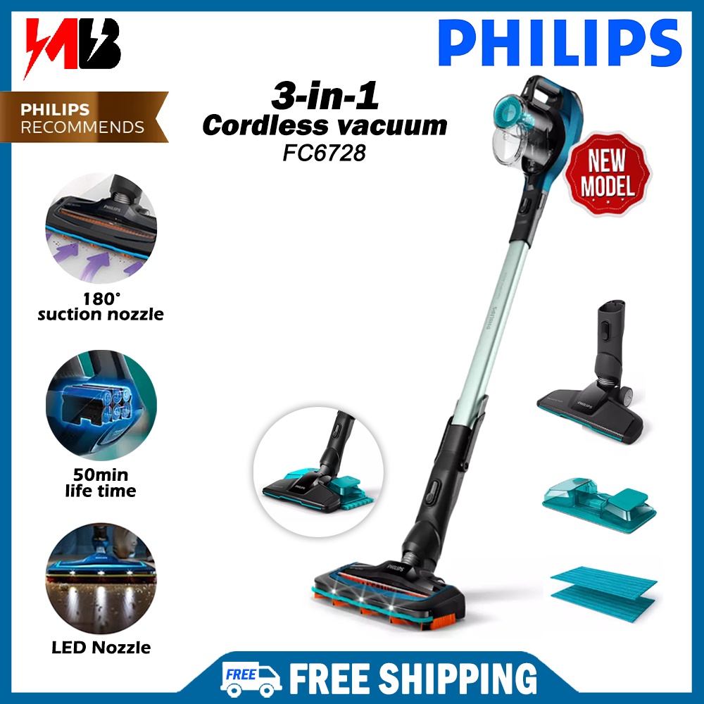 Free Shipping ] Philips 3-In-1 Speed Pro Aqua Cordless 5000 Series Wet And  Dry Vacuum Mop Cleaner (Fc6728/01 | Fc6728) | Shopee Malaysia