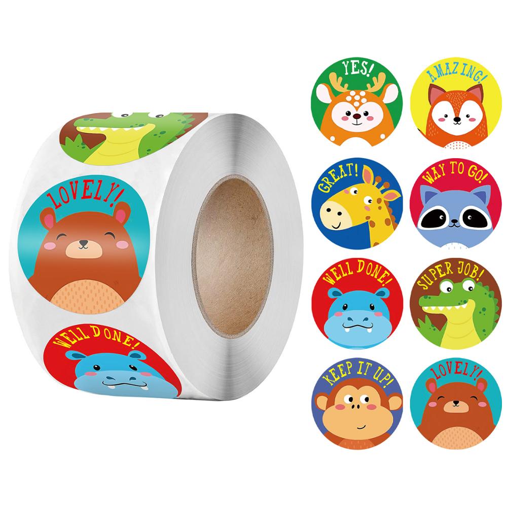 500pcs Reward Stickers Encourage Labels Roll for Kids Motivational ...