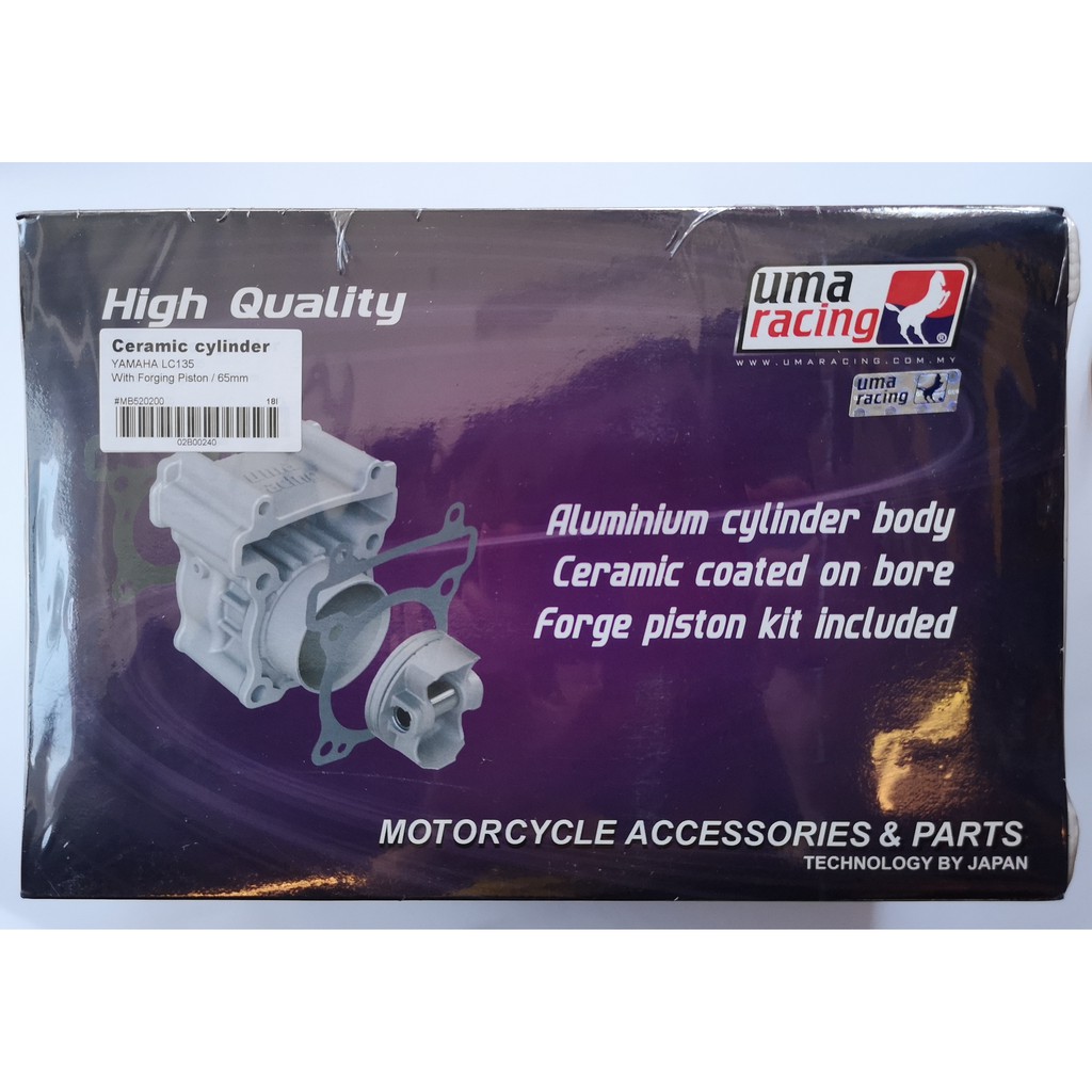 UMA RACING CYLINDER BLOCK YAMAHA LC135 WITH FORGING PISTON (65MM ...