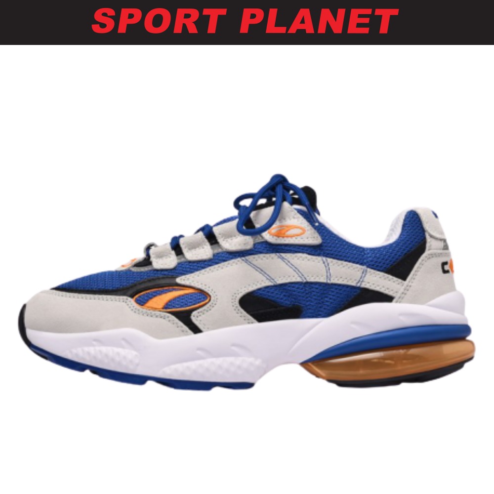 Puma mens cell venom trainers clearance white/blue