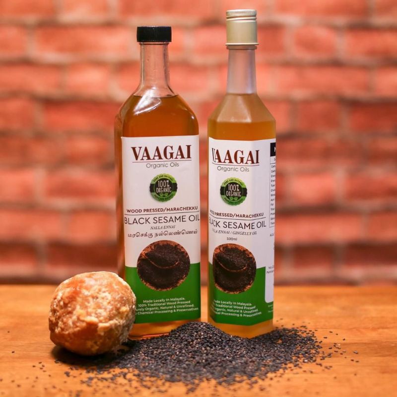 vaagai-black-sesame-wood-pressed-oil-1litre-100-organic-marachekku