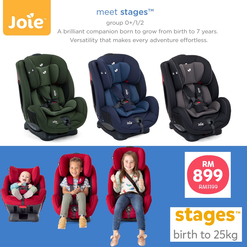 Joie car seat 2024 birth to 7 years