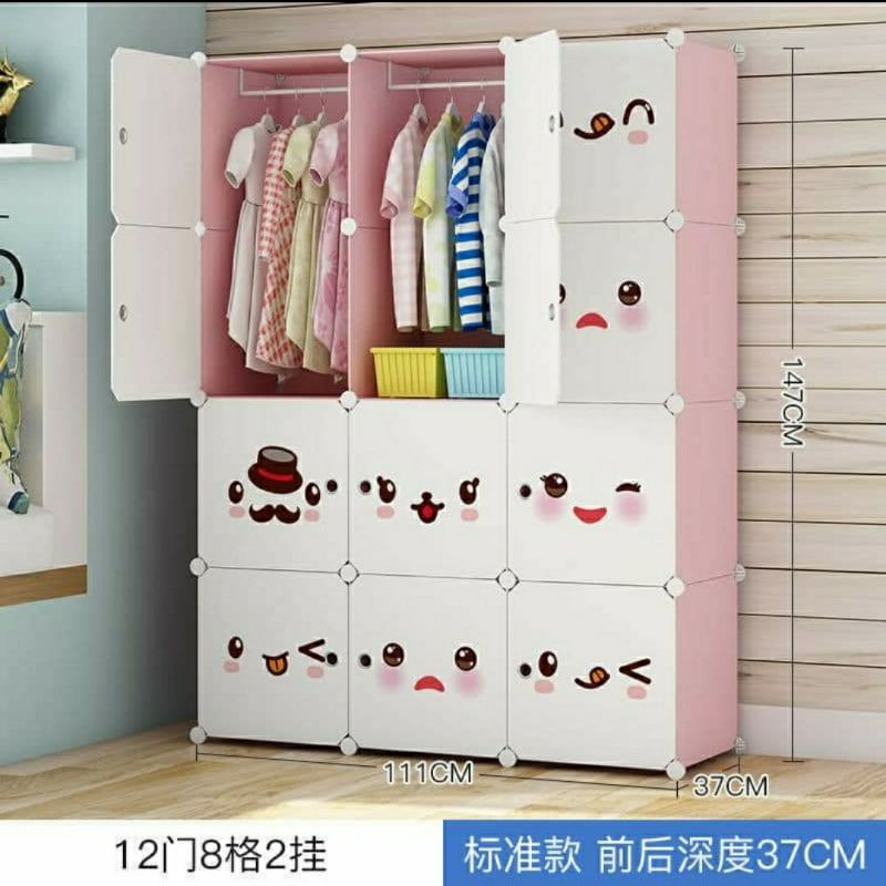 [EL] Sarawak New Ready Stock DIY Cabinet 12 Cube Boxes Wardrobe Storage ...