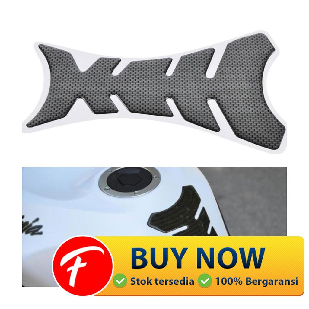 Progrip Tankpad Carbon Fiber Motif Motorcycle Tank Sticker Black Shopee Malaysia