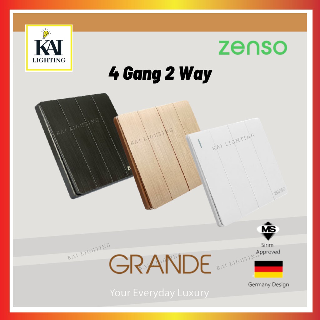 [SIRIM] Zenso Grande Socket and Wall Switch Slim Modern Switches Design ...