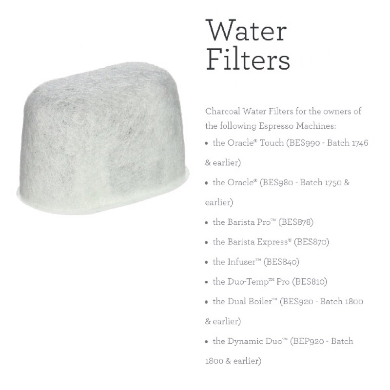 water filter charcoal for breville espresso machine Shopee Malaysia