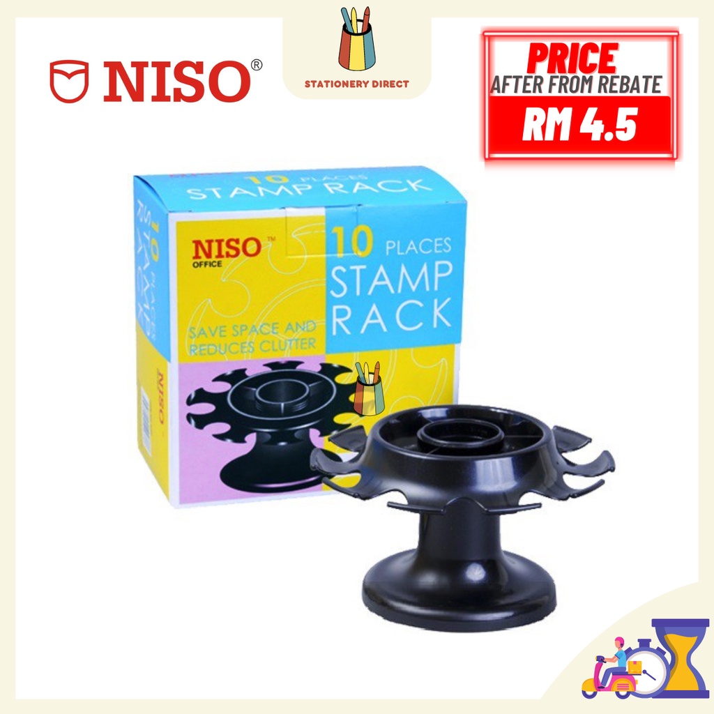 Niso Stamp Rack 10 Places Stamp Holder | Shopee Malaysia
