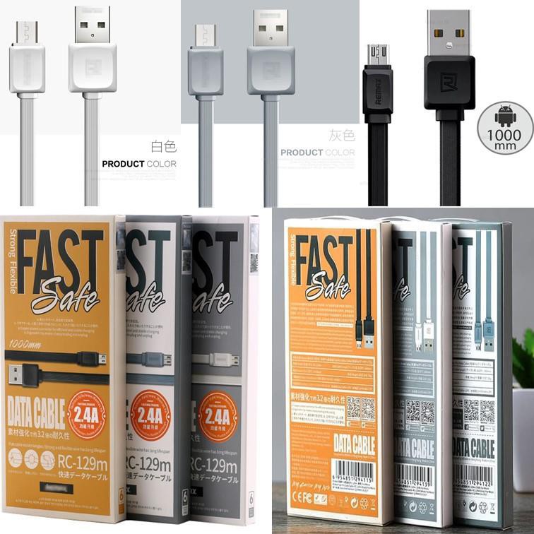 Remax RC-129 Strong Flexible Fast Pro 2.4A 1 Meter Data Cable (Fruit ...