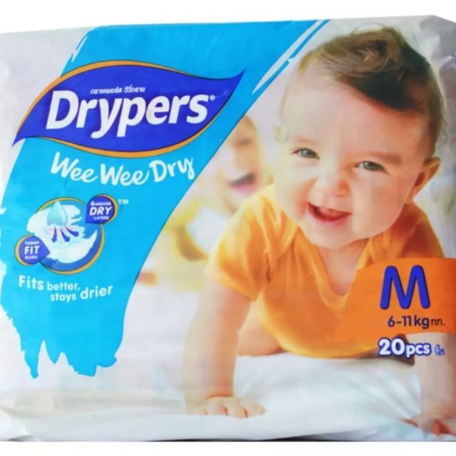 Drypers wee wee store dry size m