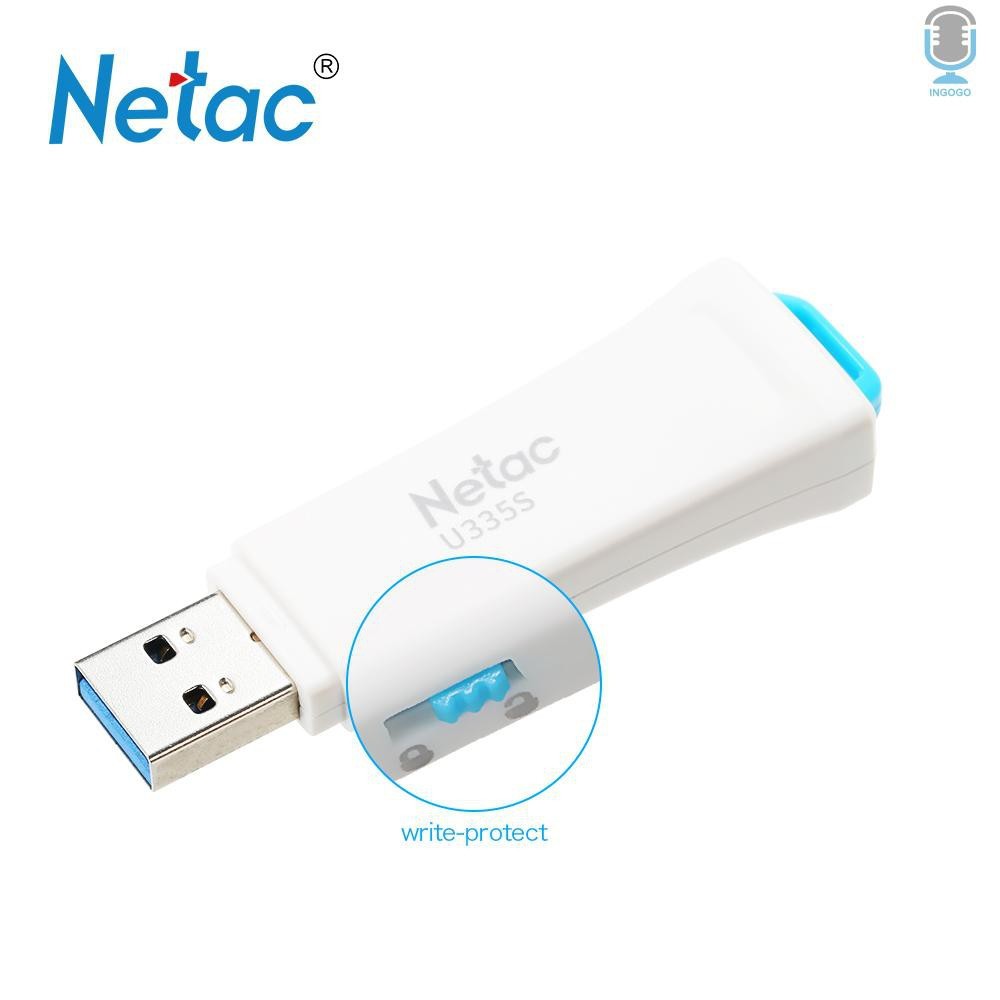 Netac U335S 16GB/ 64GB Write Protect USB 3.0 Flash Drive Memory Stick ...