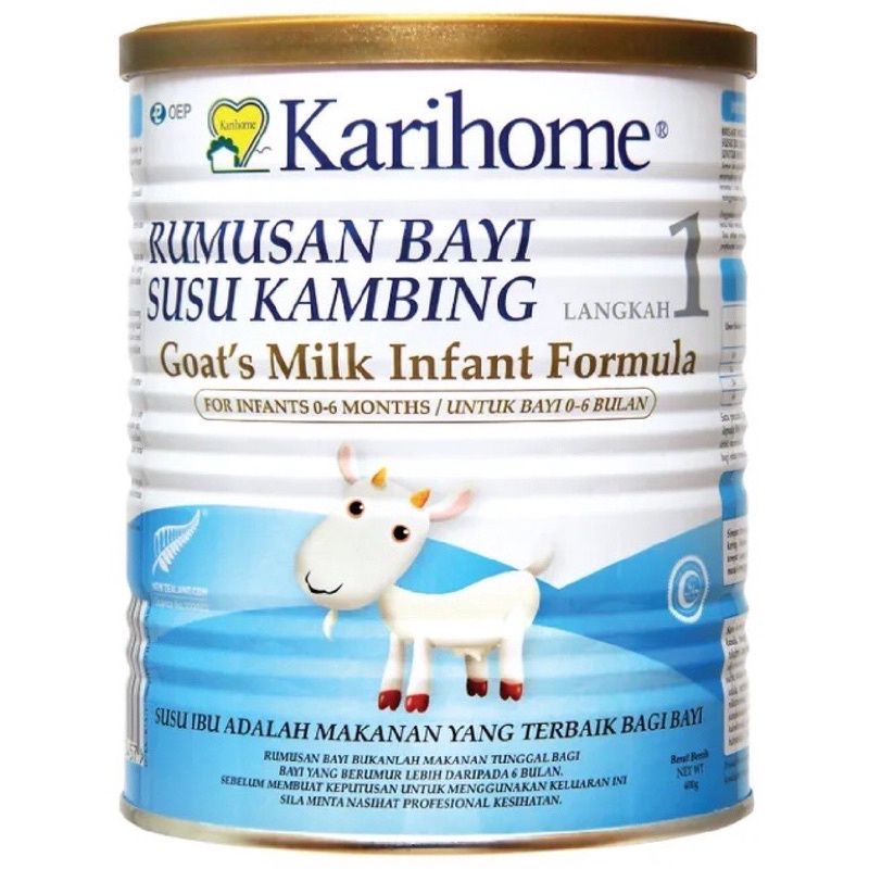 KARIHOME GOAT MILK INFANT FORMULA STEP 1 ( 0-6 MONTH ) 400G | Shopee ...
