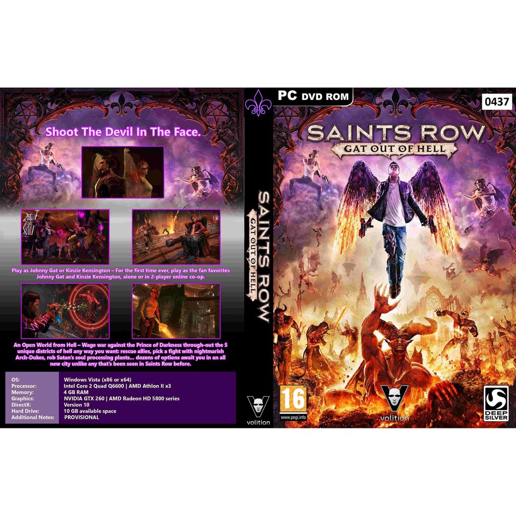 Saints Row: Gat out of Hell System Requirements