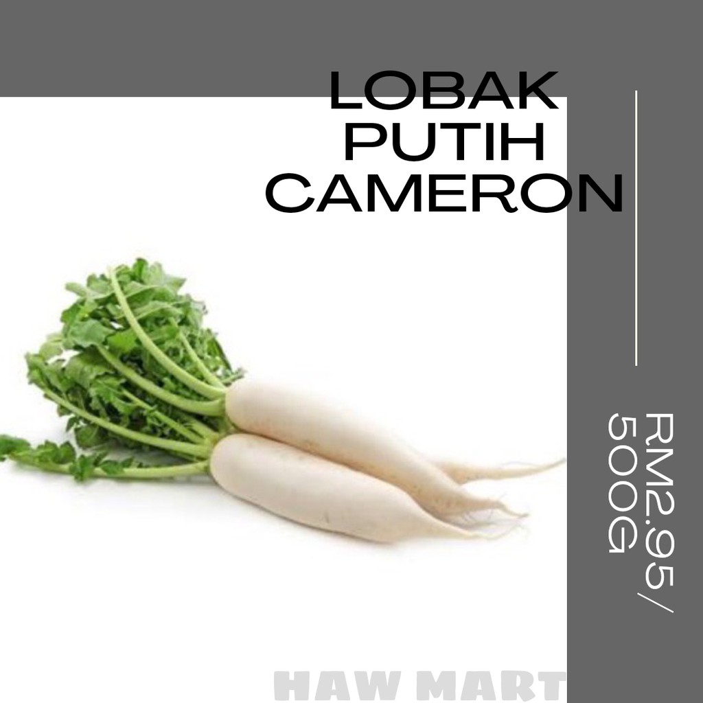 White Radish Cameron Lobak Putih 500g Shopee Malaysia