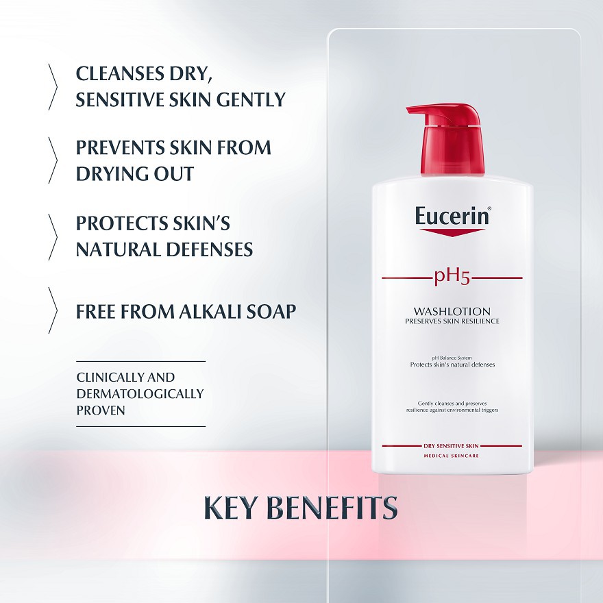 Eucerin pH5 Wash Lotion Body Wash (400ml) Shopee Malaysia