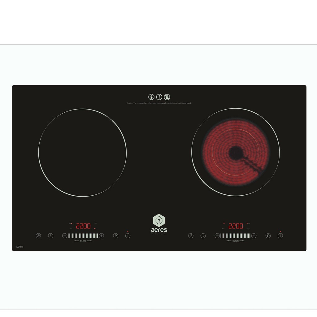 Aeres EZ COOK Premium Double Cooker (Induction & Infrared Ceramic) 4 ...