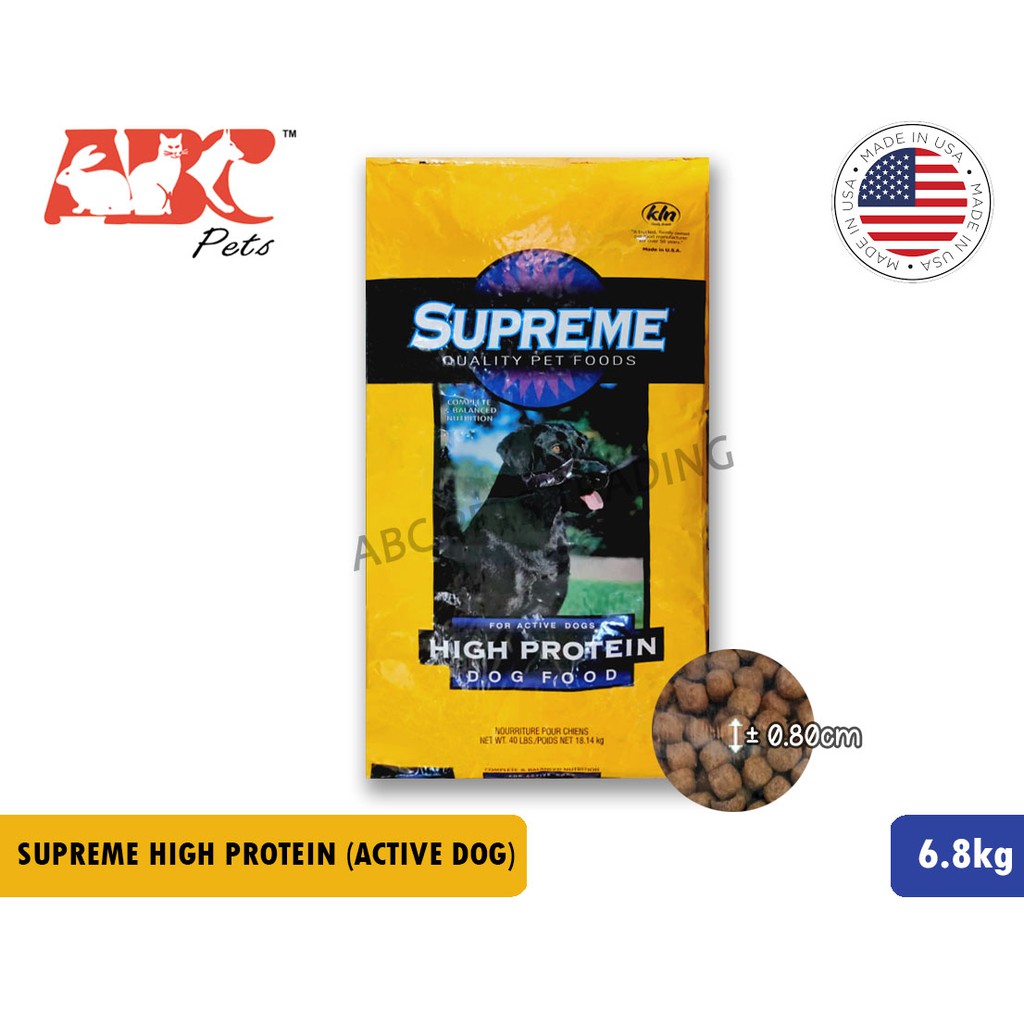 Supreme High Protein For Active Dog Chicken 15lb 6.8kg Dry Dog Food