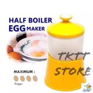 【WUCHT】Plastic Half Boiled Egg Maker / Half Boiler Egg Maker / Malaysian  Traditional Egg Container - Maximum 4 large eggs Egg Boiler Pink / Egg  Boiler