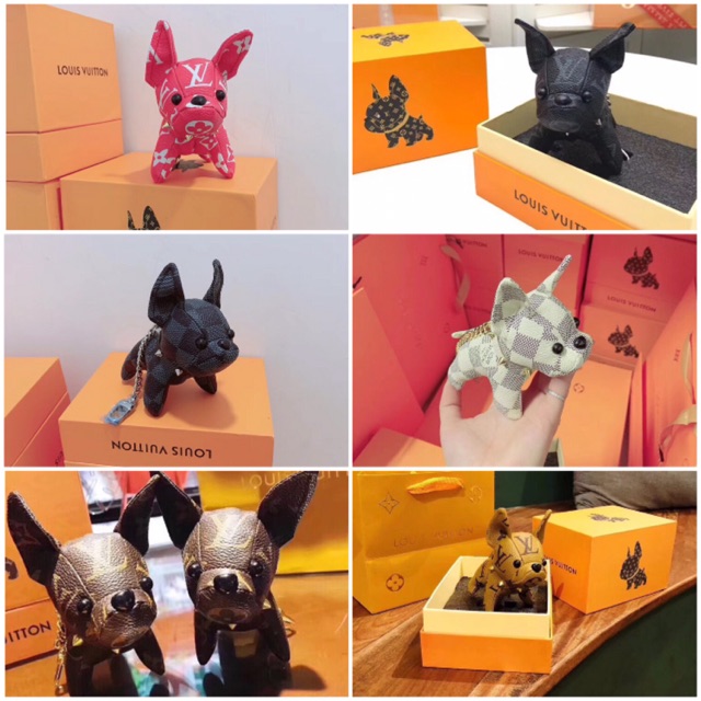 LV dog keychain, Hobbies & Toys, Toys & Games on Carousell