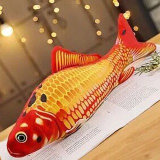 1 Pcs Simulation Electric Jumping Fish Net Red Fish Simulation Electric Fish  Pet Toy Fish Plush Children'S Toys