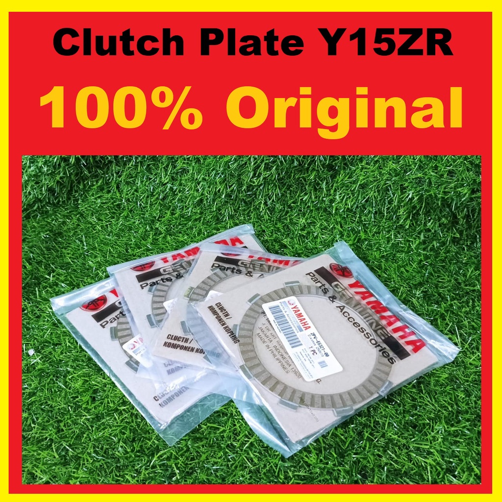 Clutch Plate Y15ZR Original YAMAHA 100 Original (SET 4 PCS) Shopee