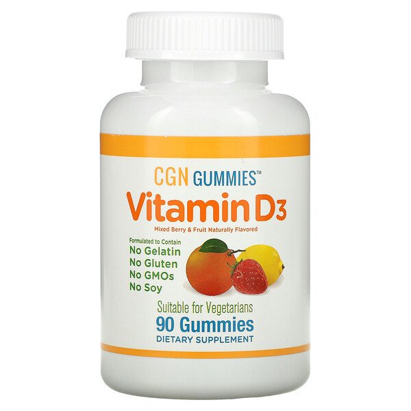 (For Kids) California Gold Nutrition, Vitamin D3 Gummies, Mixed Berry ...