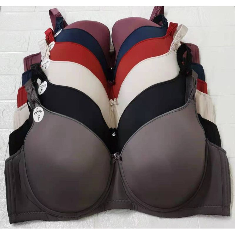 Ready stock)42-52 F-cup Women Wired BraLadies Plus Size Bra 778