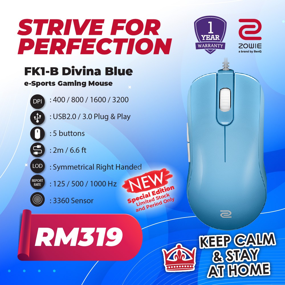 BenQ Zowie FK1 Blanc - Souris PC - | Muséericorde
