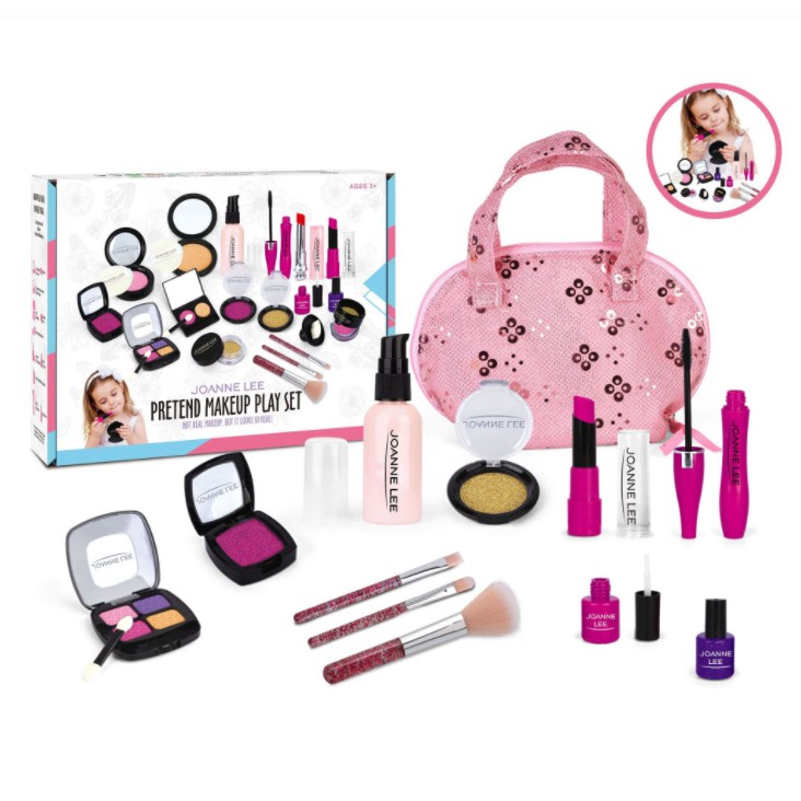 C04 - Kids Pretend Play Makeup Cosmetic Kit with Cute Case Make Up Girl ...