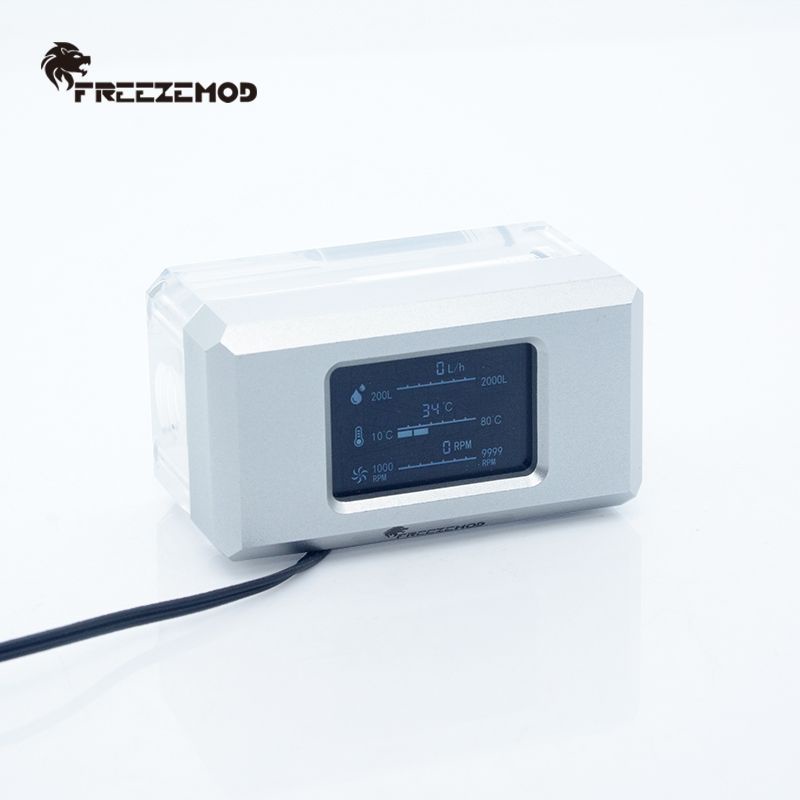 FREEZEMOD watercooling LSJZNR electronic flow rate flow thermometer VA