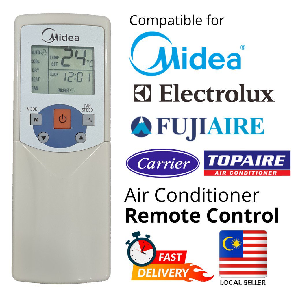 Midea aircond remote control R05/bgce Electrolux R05/BGE carrier rm05 ...